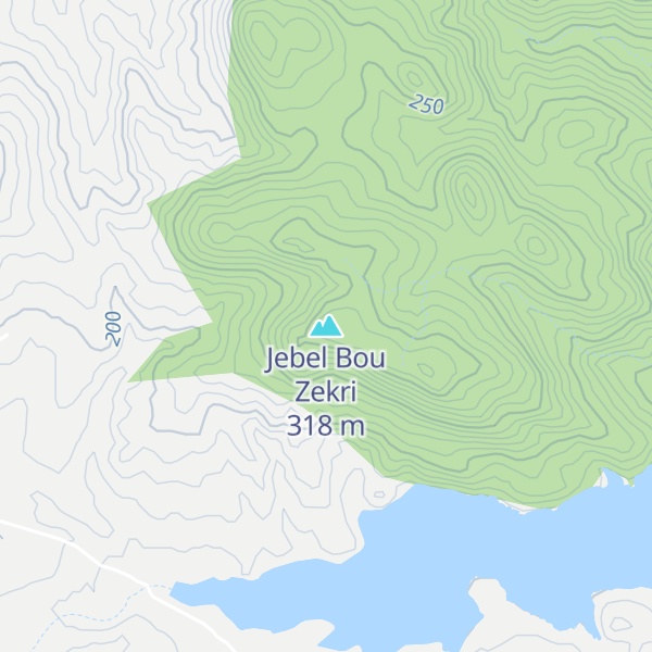 Map of Jebel Bou Zekri