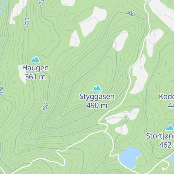 Map of Brannhaugen