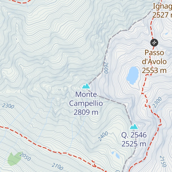 Map of Monte Campellio