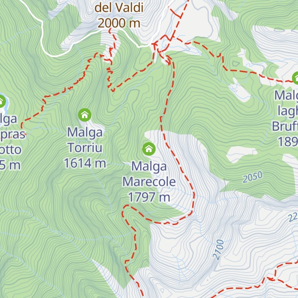 Map of Malga Marecole