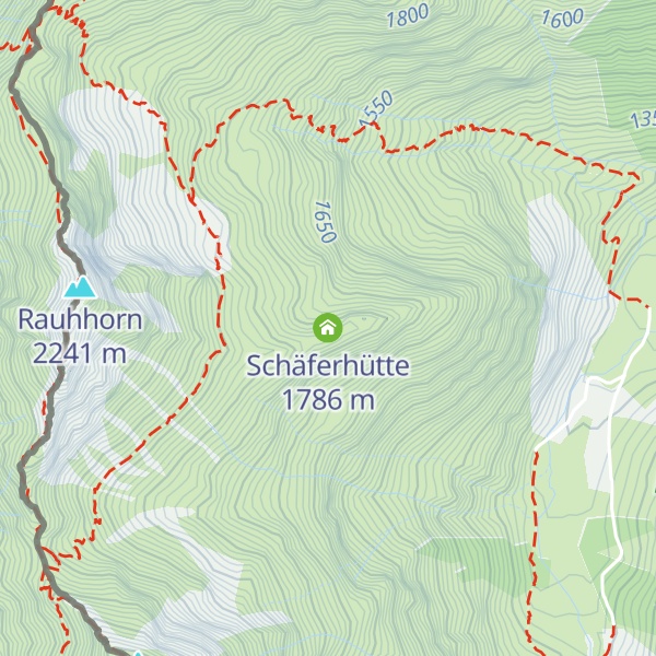 Map of Schäferhütte