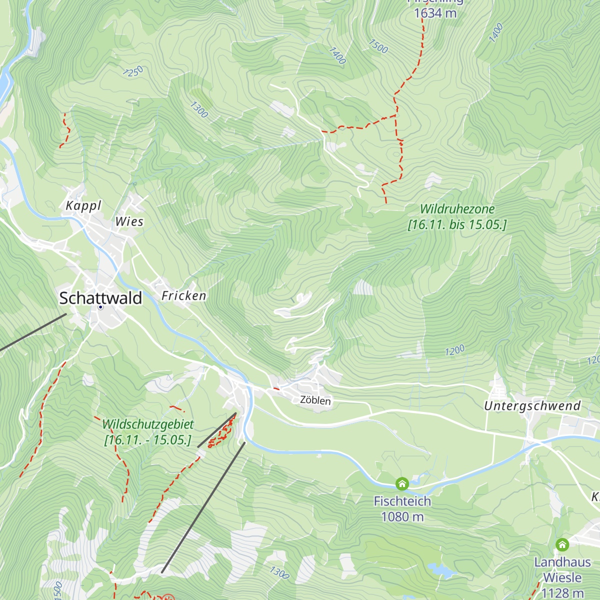 Berghotel Zugspitzblick map
