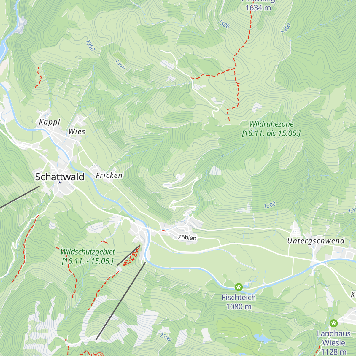 Berghotel Zugspitzblick map