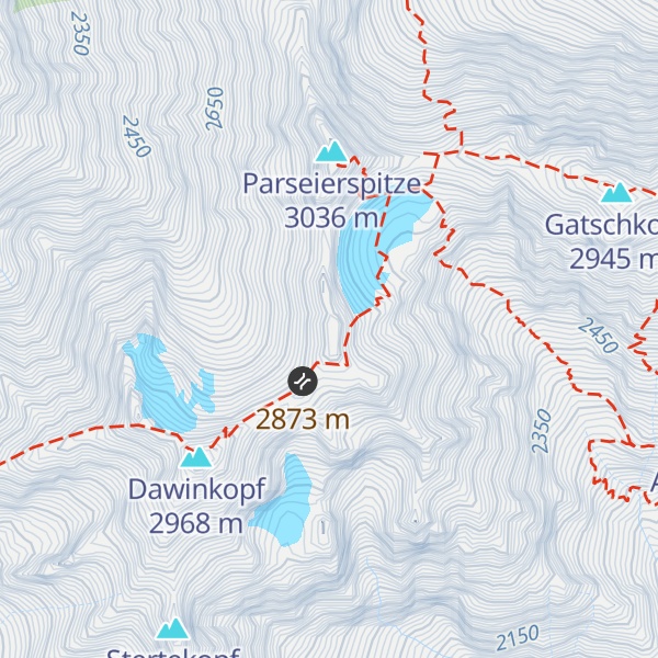 Map of Südliche Bocksgartenspitze