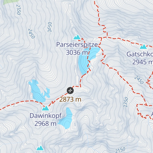 Map of Mittlere Bocksgartenspitze