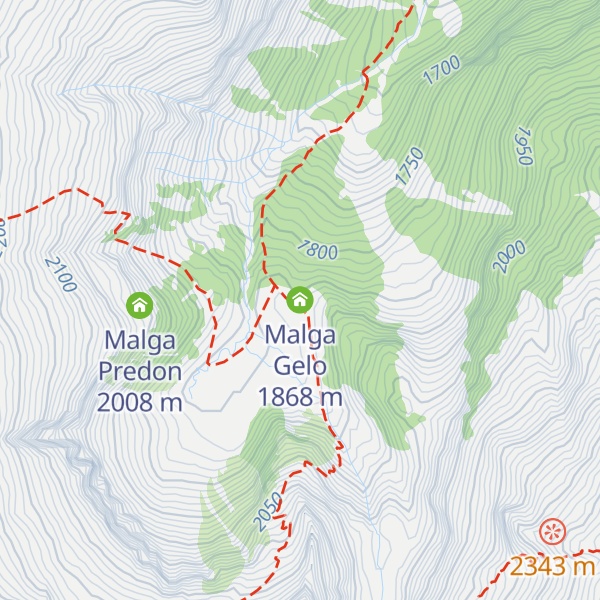 Map of Malga Gelo