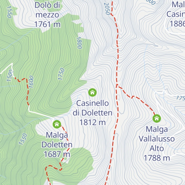 Map of Casinello di Doletten