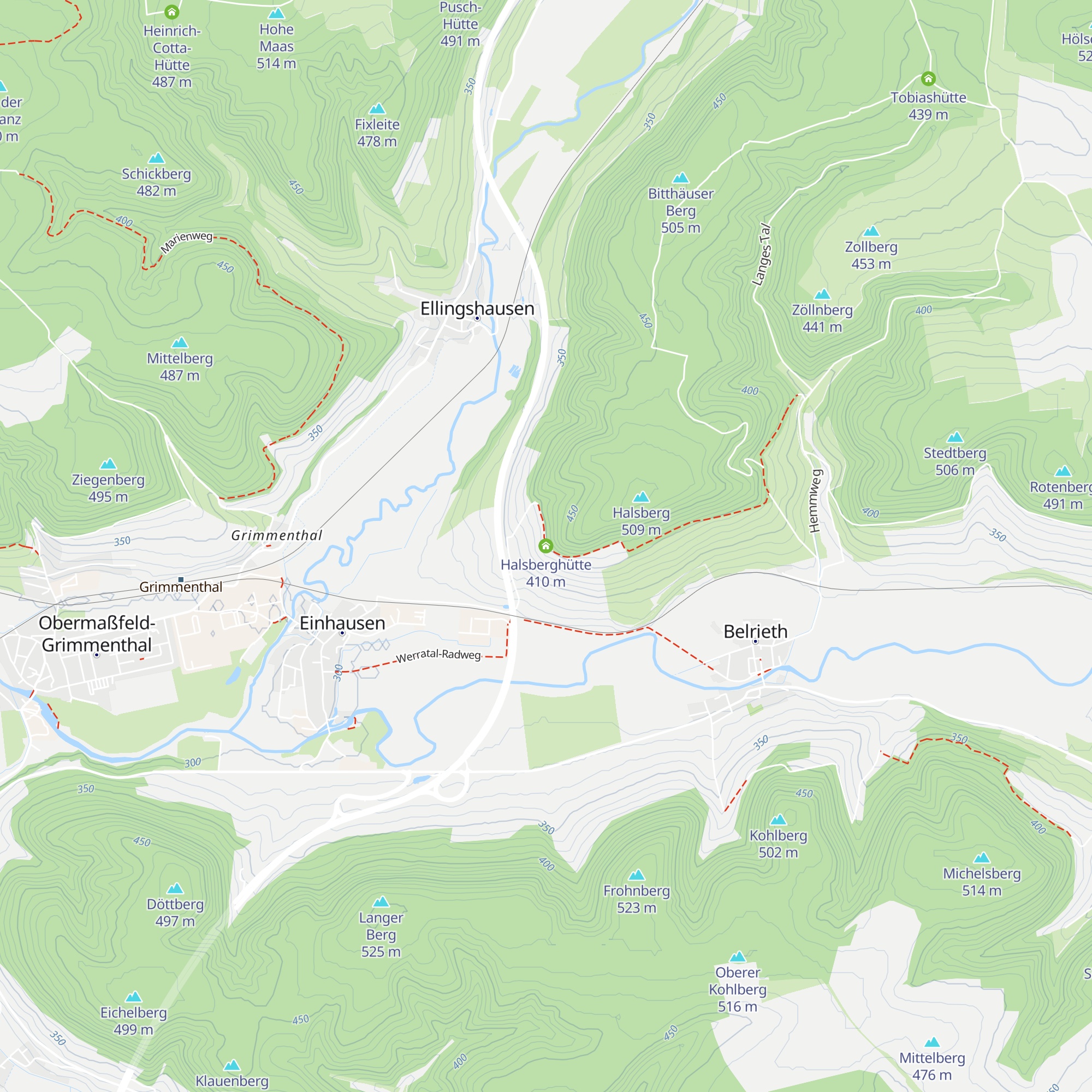 Halsberghütte map