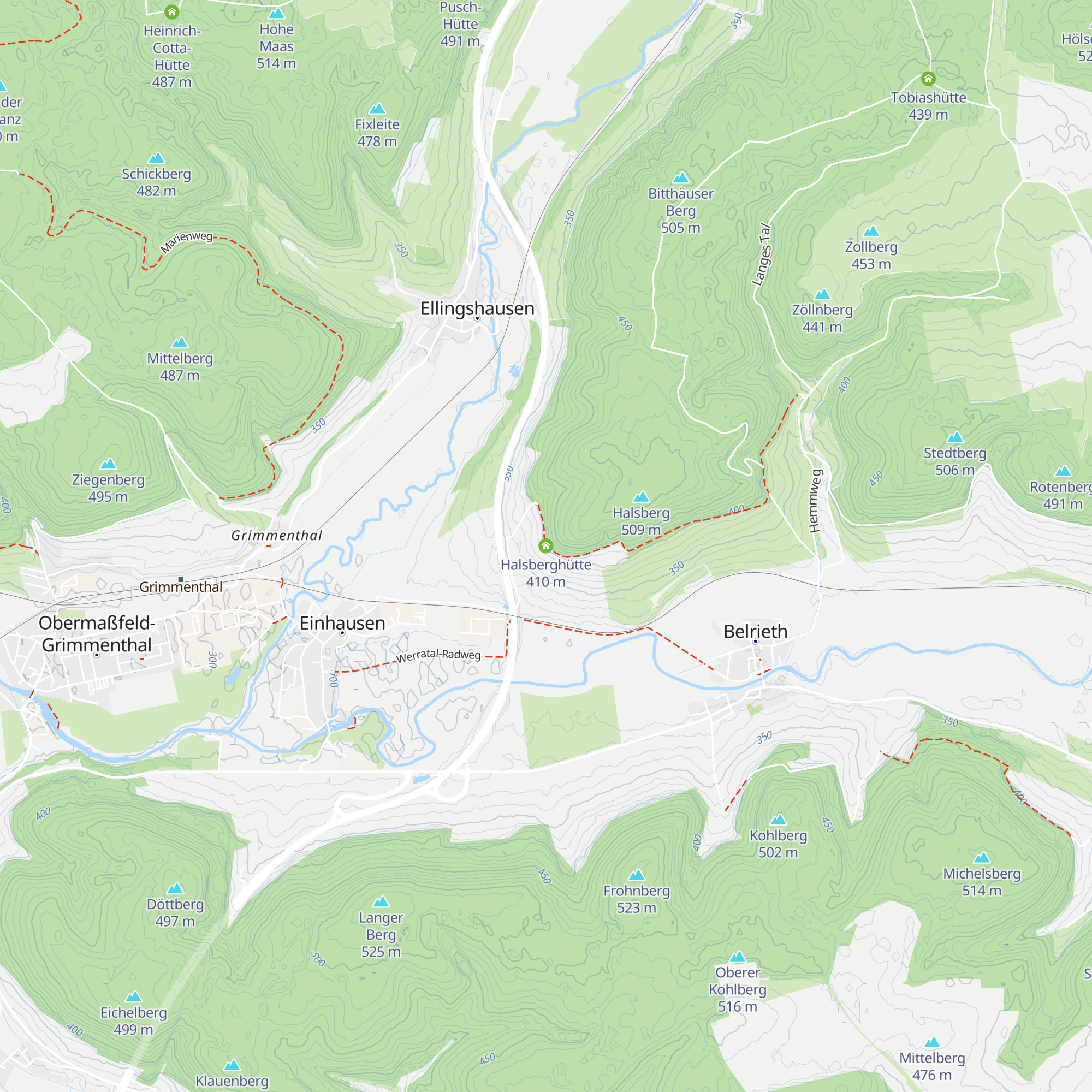 Halsberghütte map