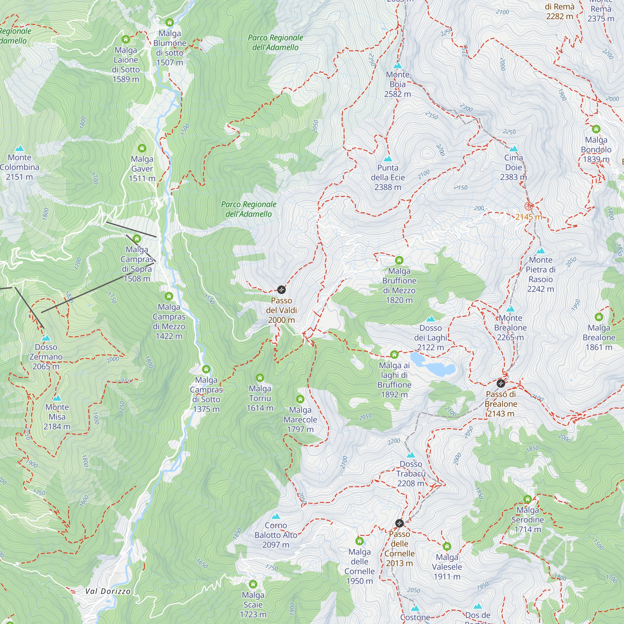 Malga Bruffione di Sotto map