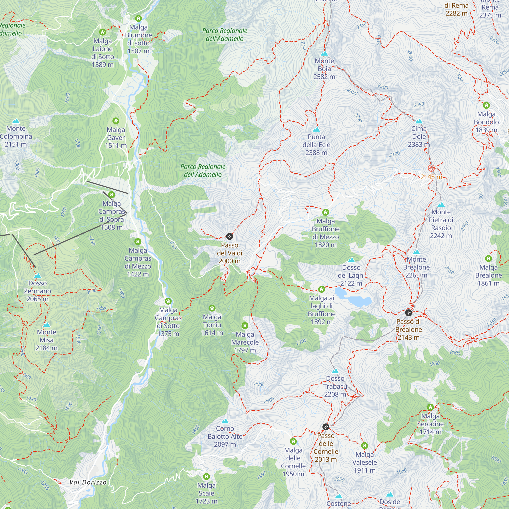Malga Bruffione di Sotto map