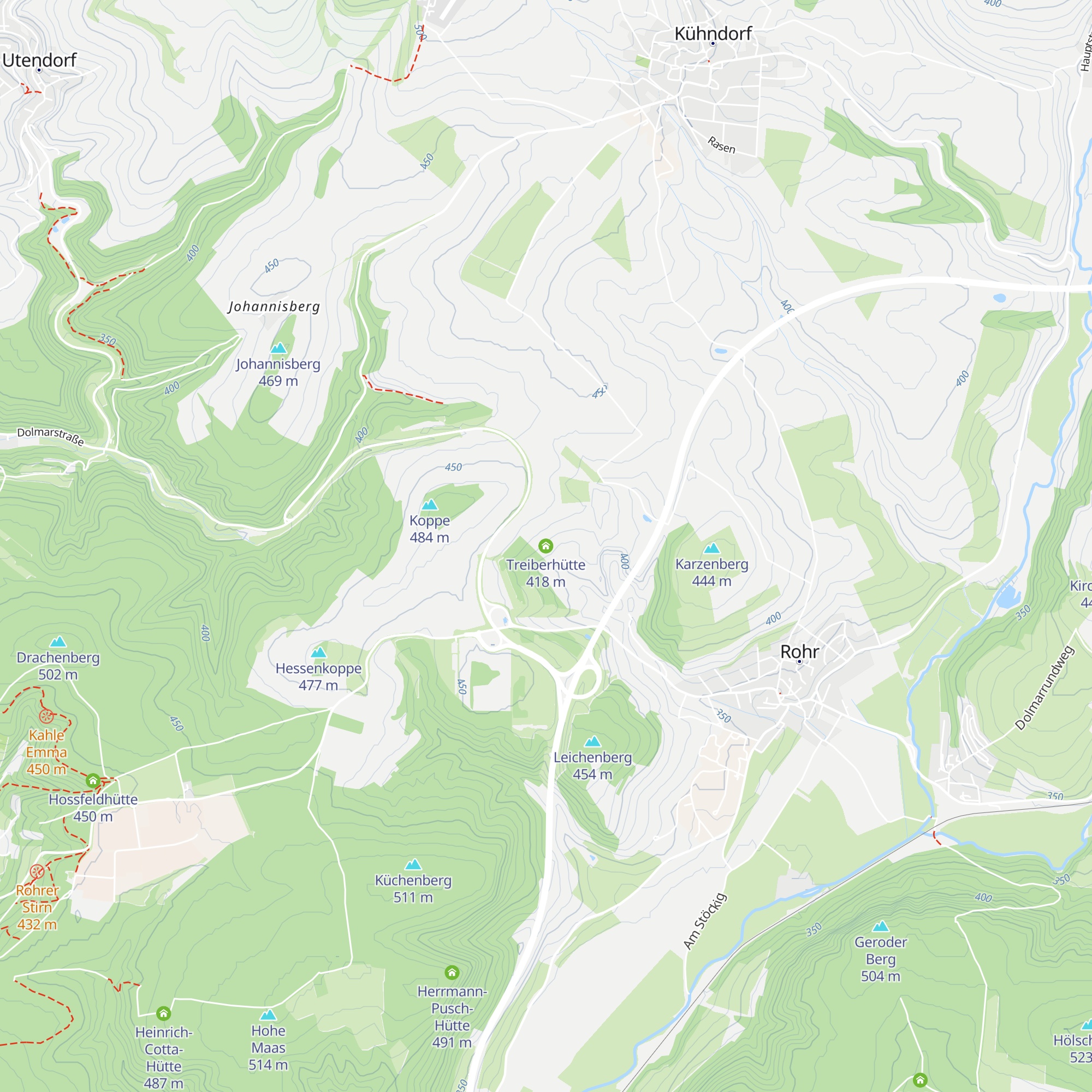 Treiberhütte map