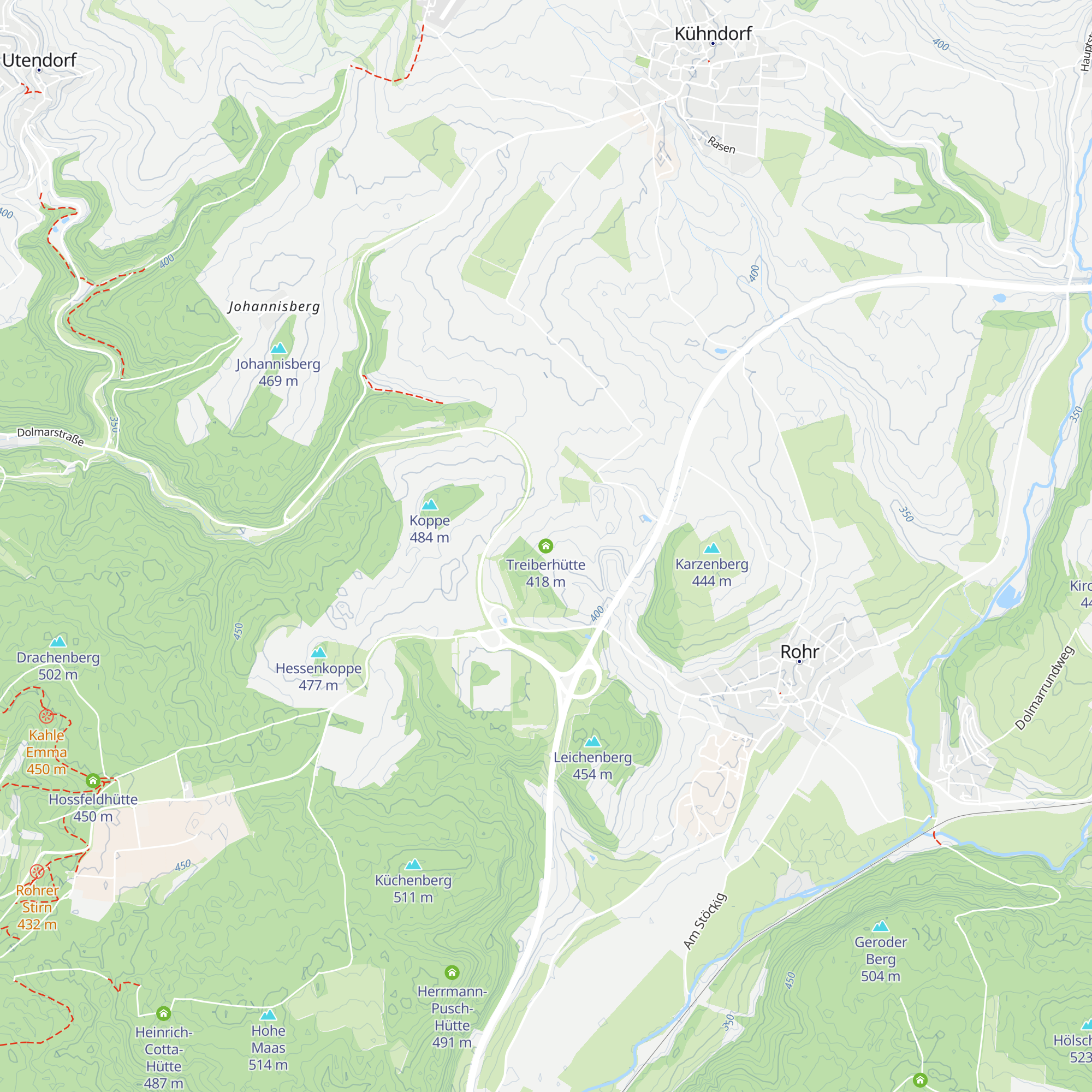 Treiberhütte map