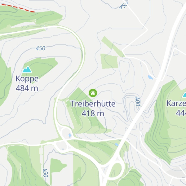 Map of Treiberhütte