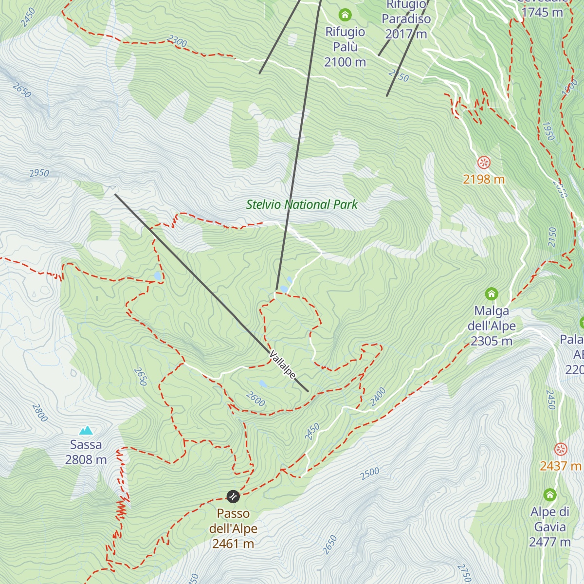 Rifugio Sunny Valley map
