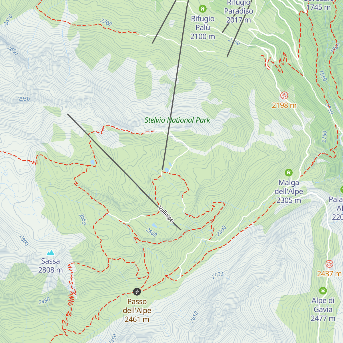 Rifugio Sunny Valley map