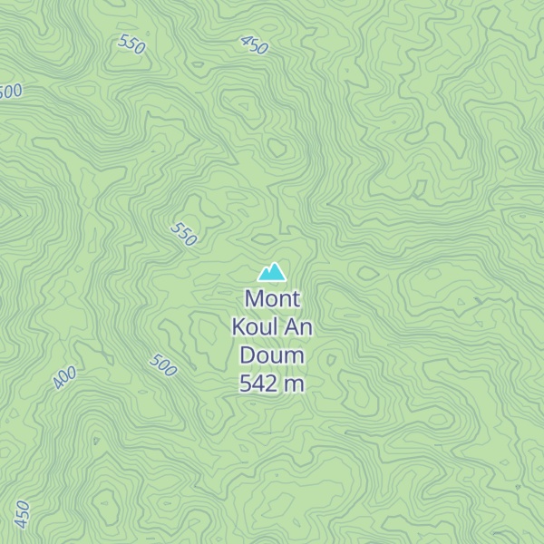 Map of Mont Koul An Doum