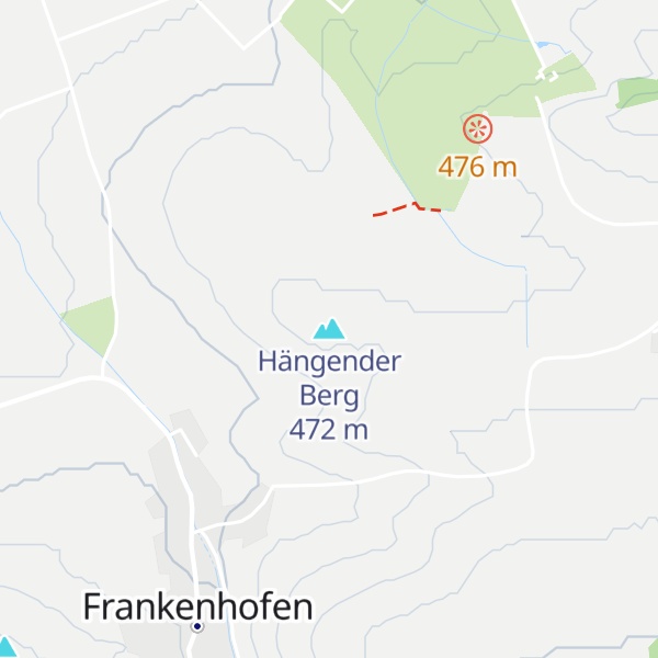 Map of Hängender Berg