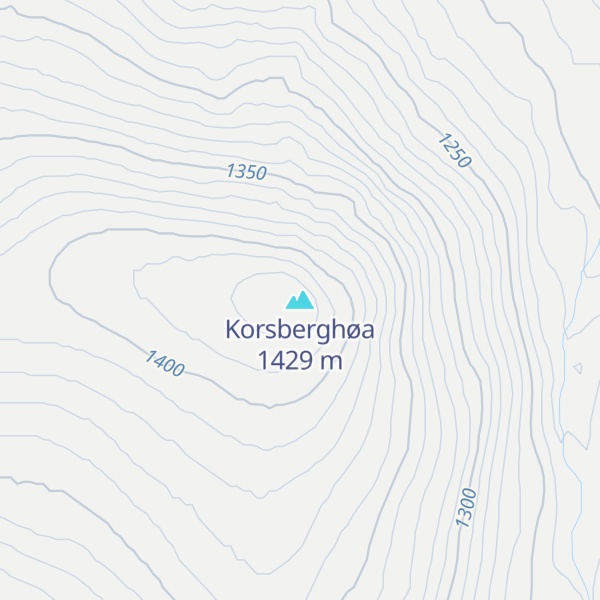 Map of Korsberghøa