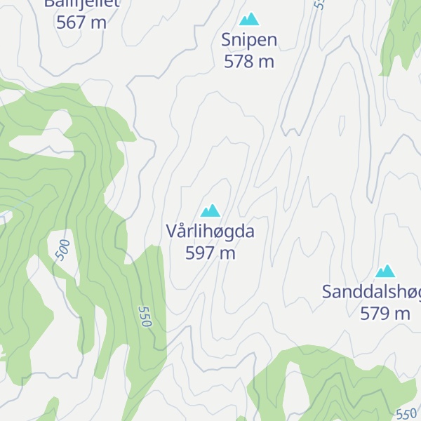 Map of Vårlihøgda