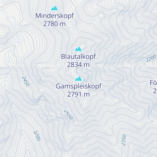 Map of Gamspleiskopf