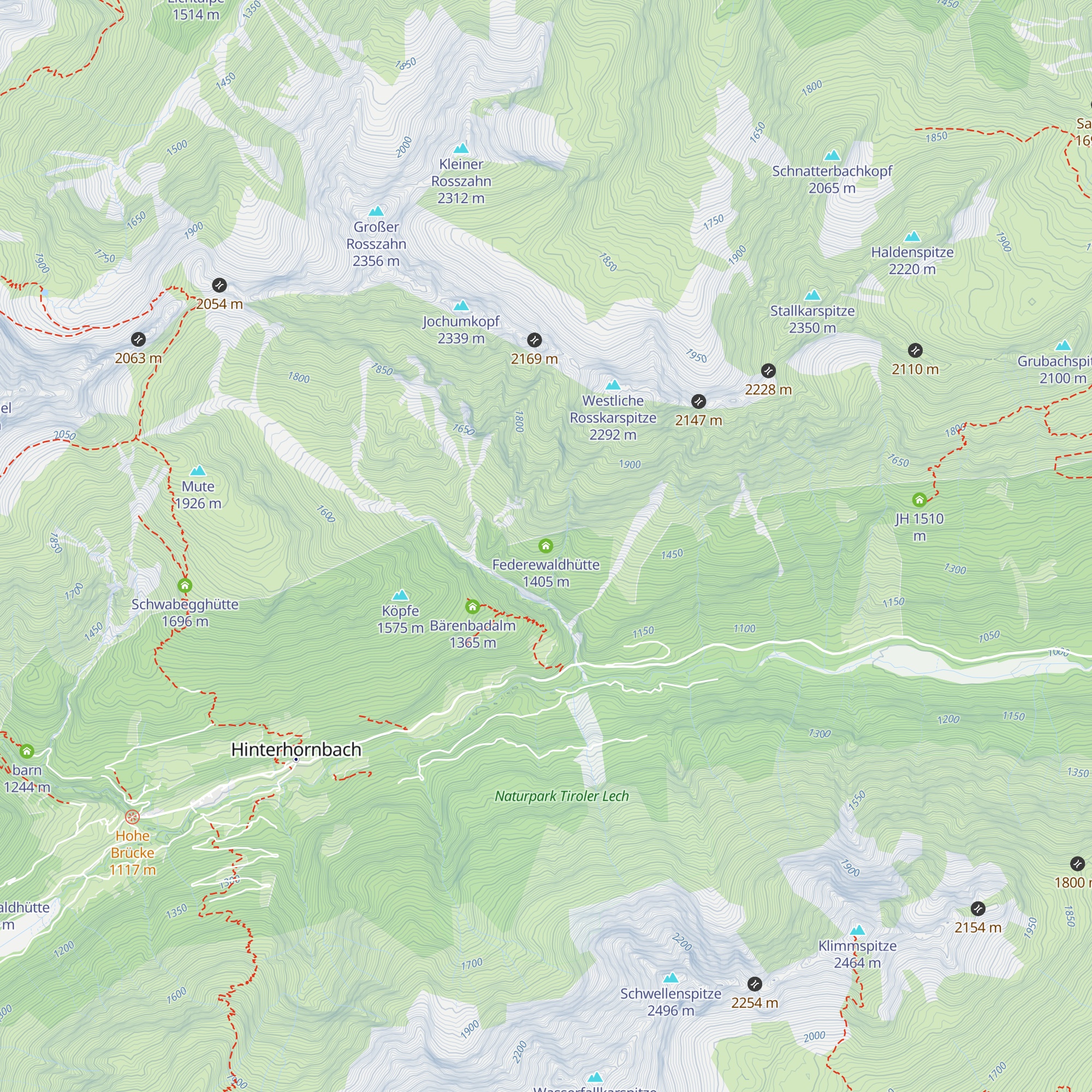 Federewaldhütte map