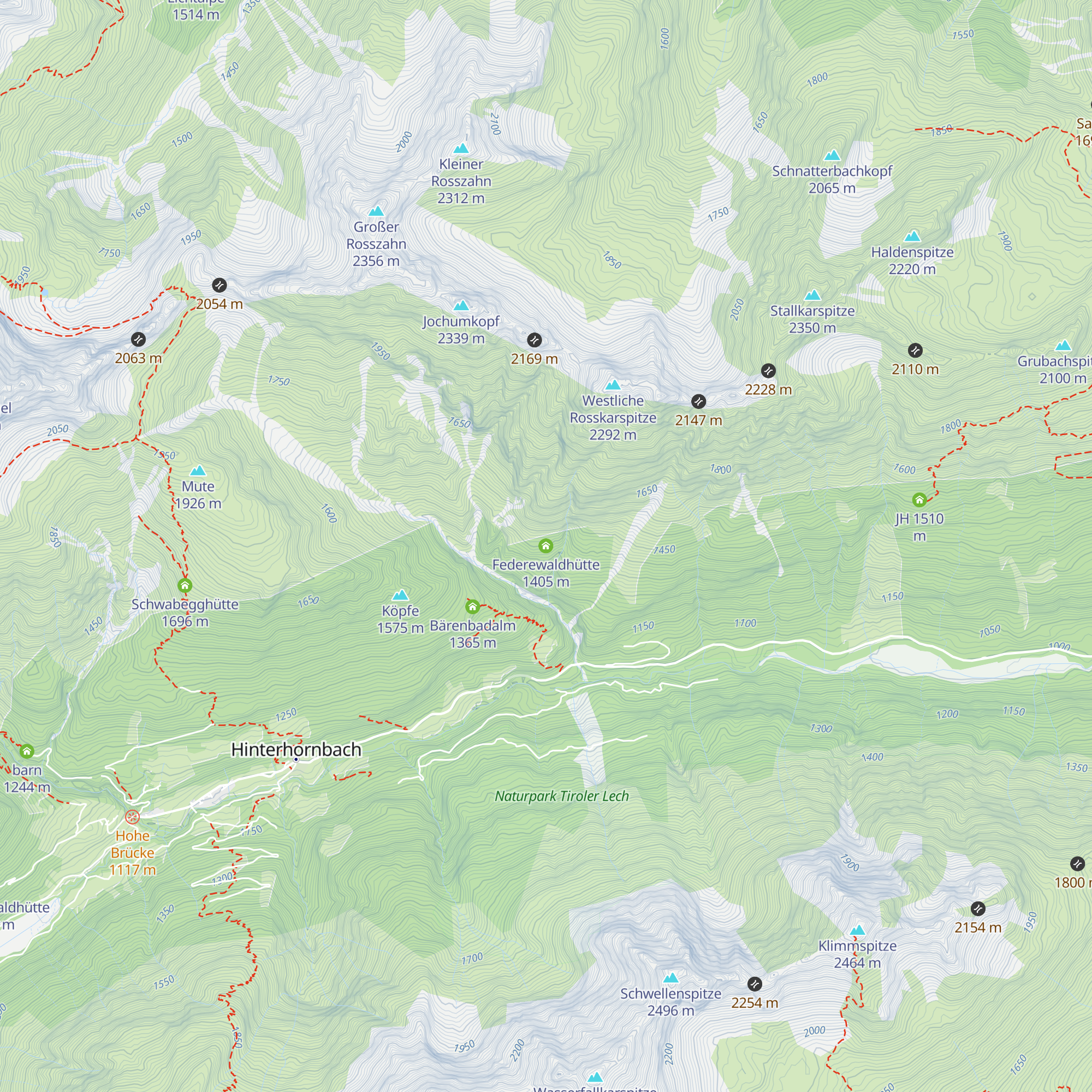 Federewaldhütte map