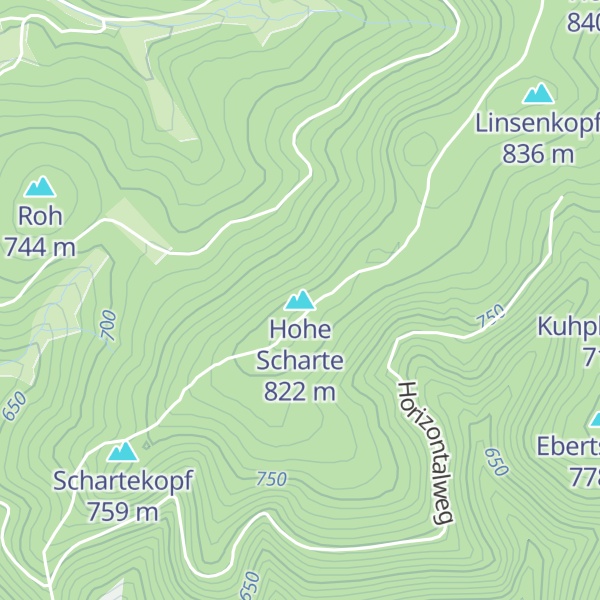 Map of Hohe Scharte