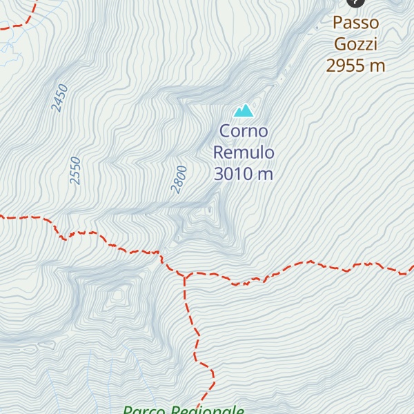 Map of Cima Prudenzini