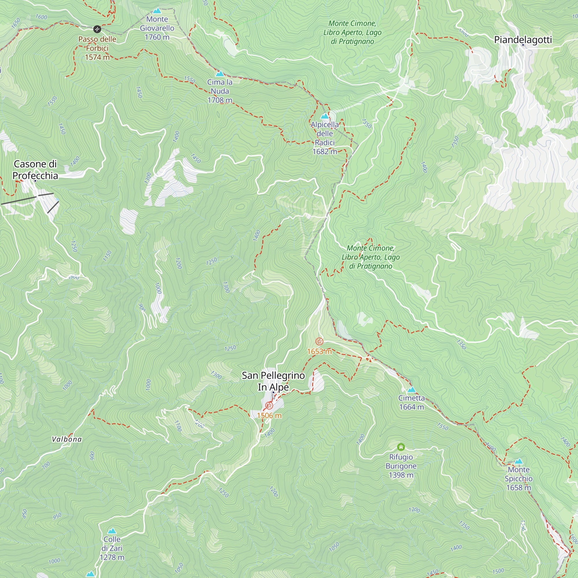 Rifugio Pradaccio map