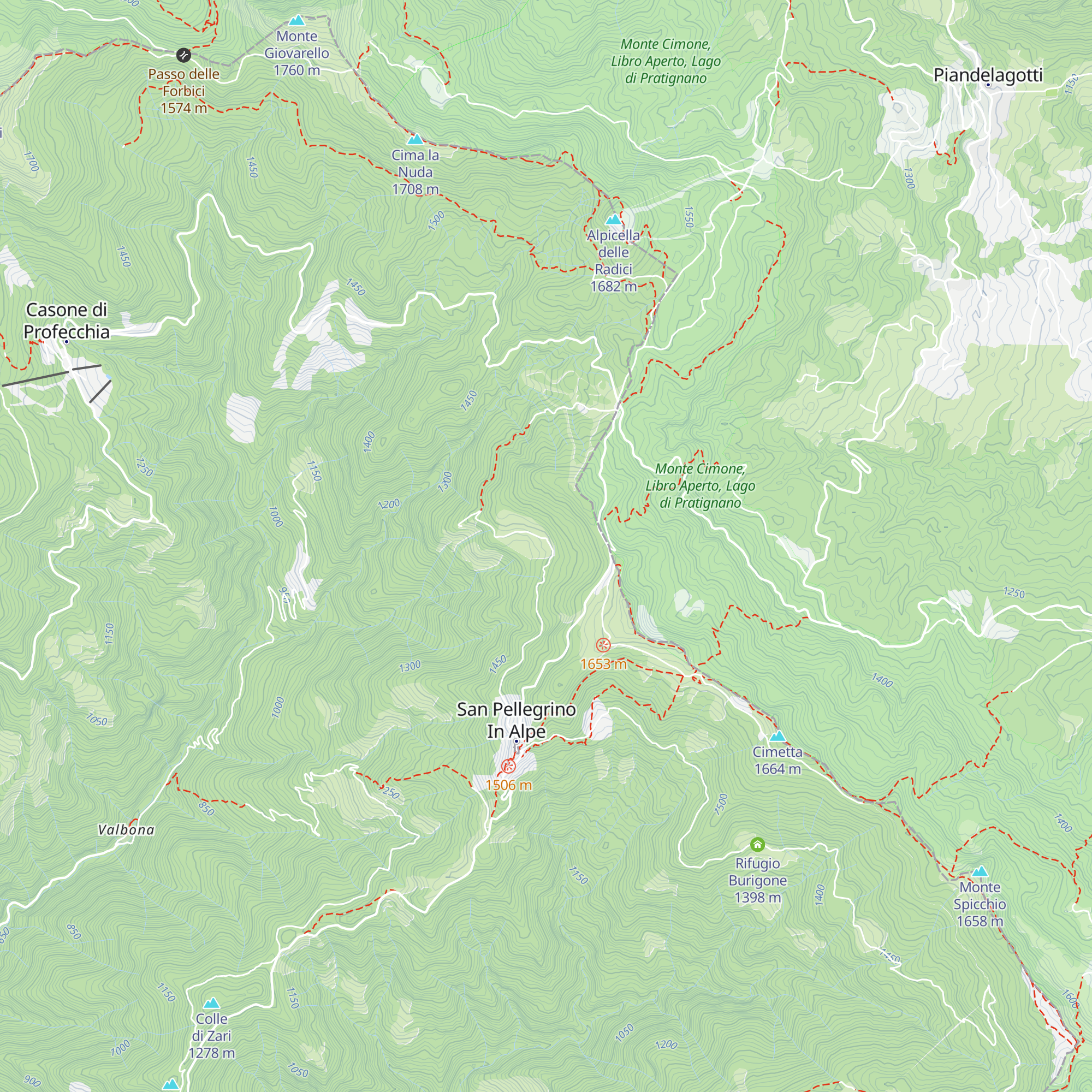 Rifugio Pradaccio map