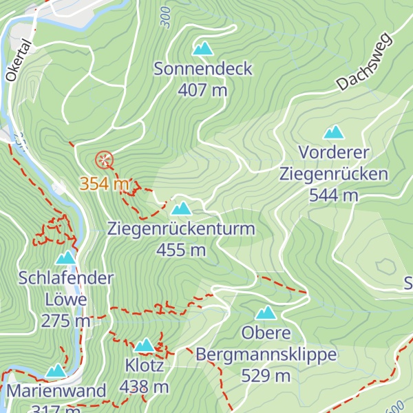 Map of Schutzhütte Ziegenrücken