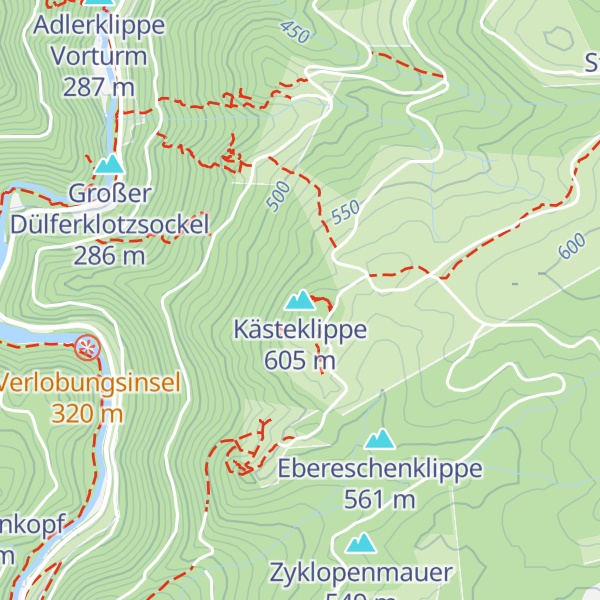 Map of Kästeklippe