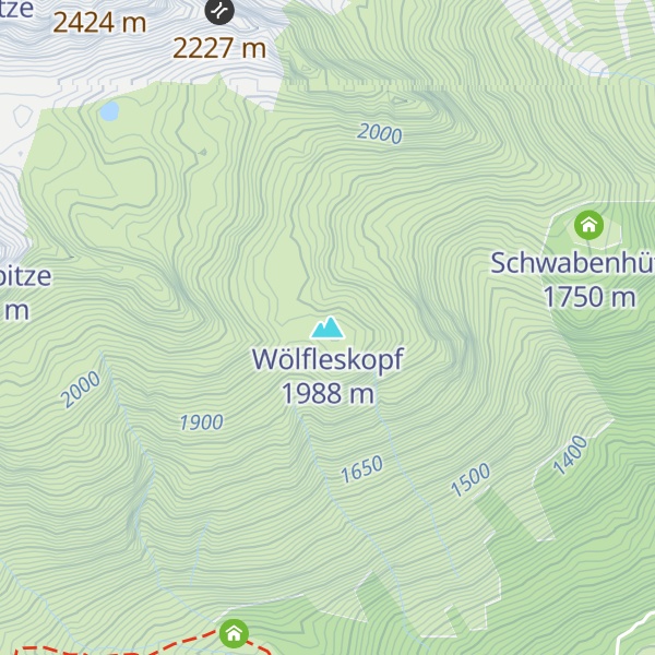 Map of Wölfleskopf