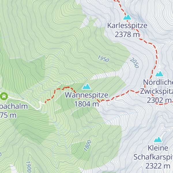 Map of Wannespitze
