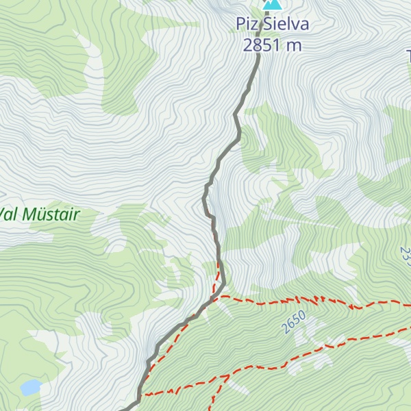 Map of Piz Minschuns