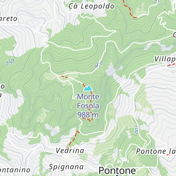 Map of Monte Fosola