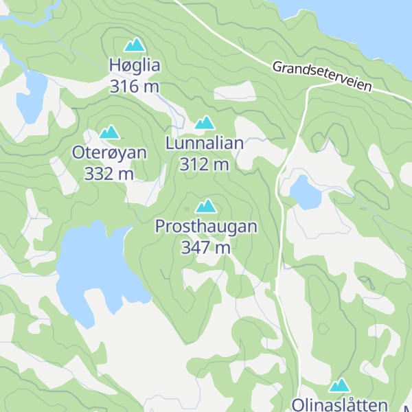 Map of Prosthaugan