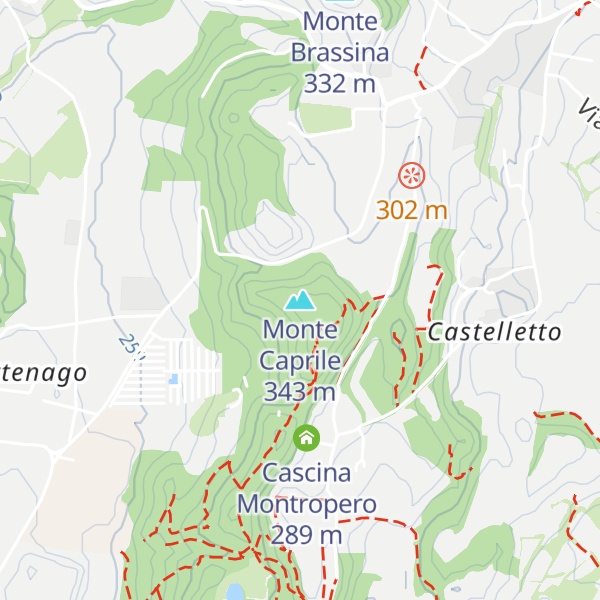 Map of Monte Caprile