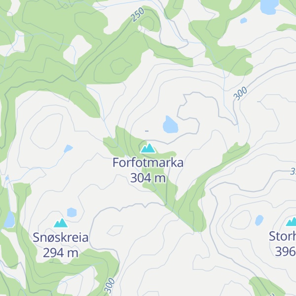 Map of Forfotmarka