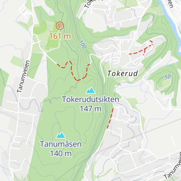 Map of Tokerudutsikten