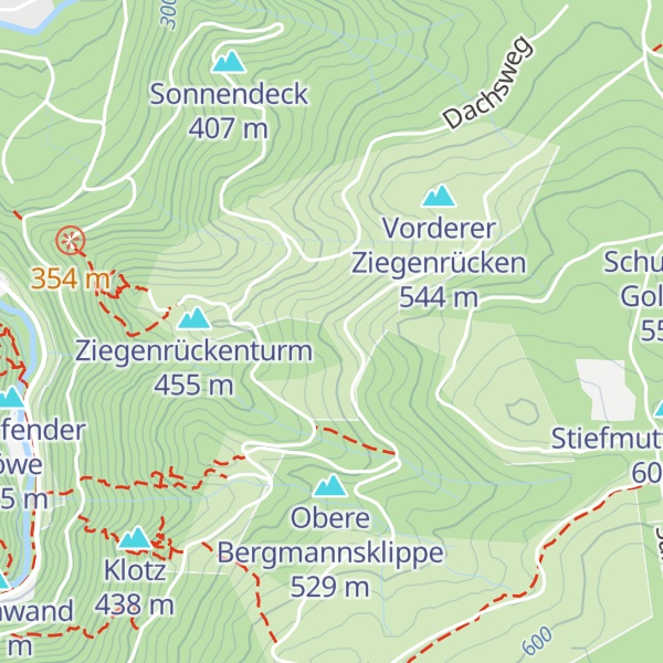 Map of Hinterer Ziegenrücken