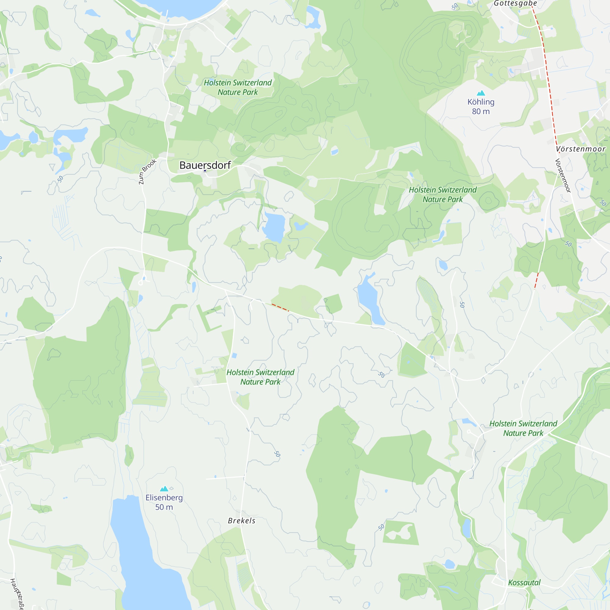 Hüttenholz map