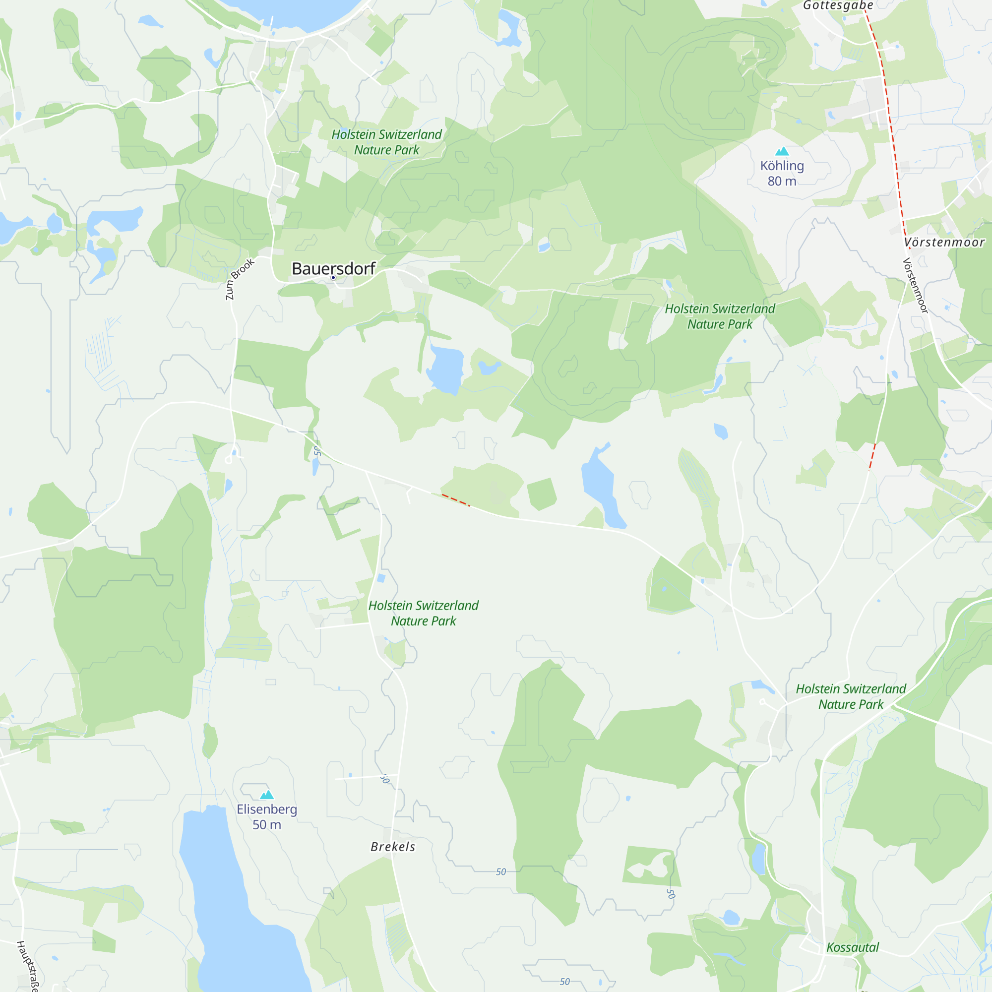 Hüttenholz map
