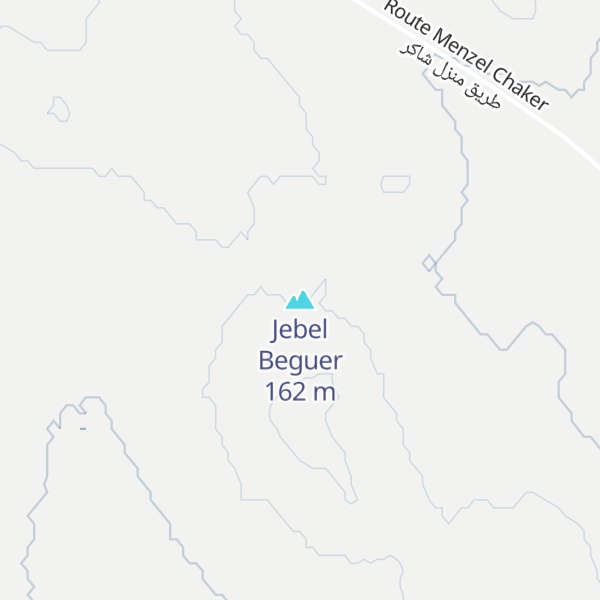 Map of Jebel Beguer
