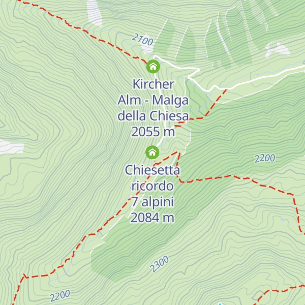Map of Chiesetta ricordo 7 alpini