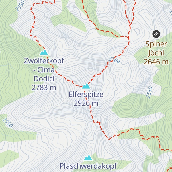 Map of Elferspitze