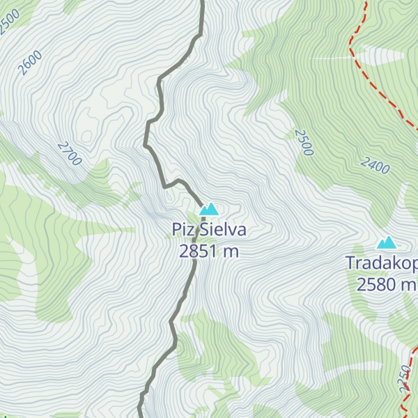 Map of Piz Sielva