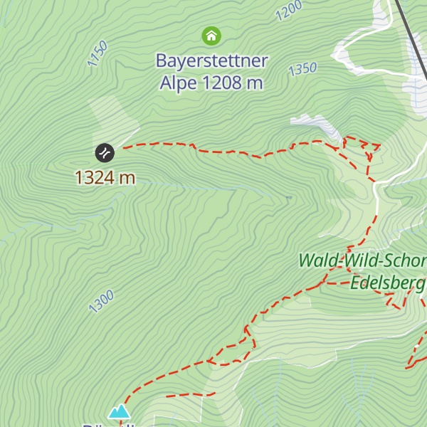 Map of Herzhütte (Obere Bergalm)