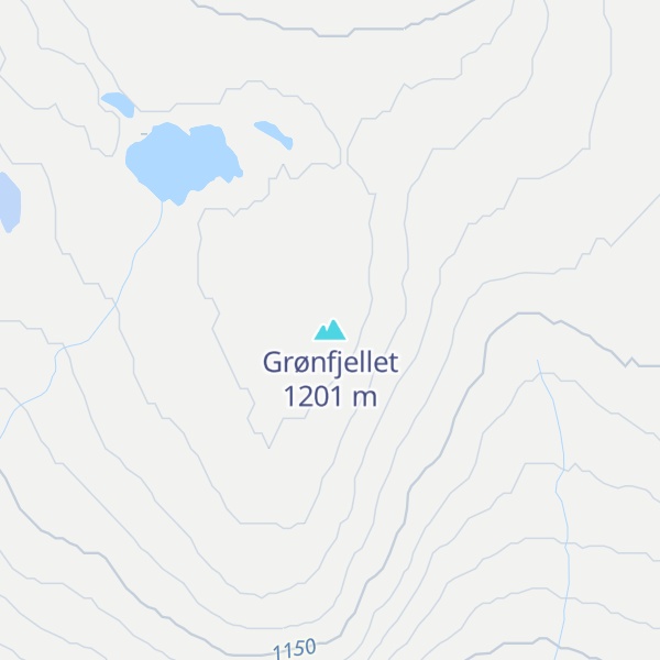 Map of Grønfjellet